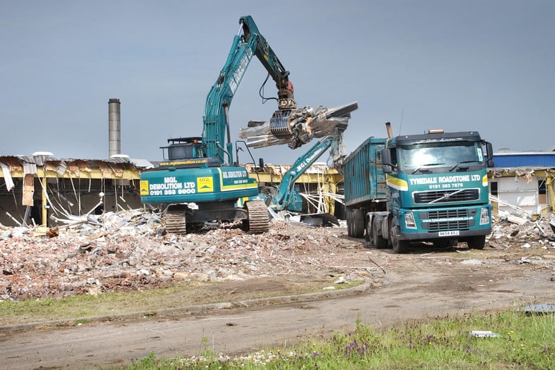 The former Dewhirst factory being demolished in 2009. Did you work there?
