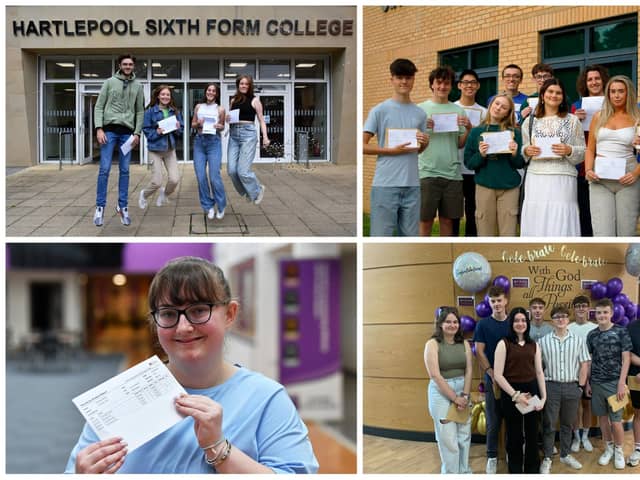 Students across Hartlepool and East Durham have been celebrating after receiving their A-level results.