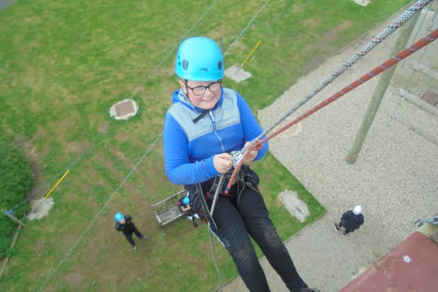 Year 6 pupil Calell enjoying the adventure day.