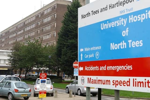 The University Hospital of North Tees where Scott received the plasma treatment.