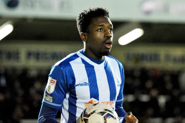 Hartlepool United were in talks over the return of Timi Odusina in the January transfer window. Picture by FRANK REID