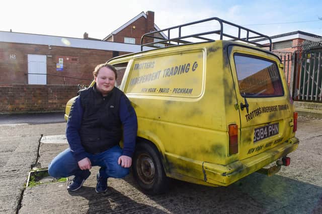 Robert has recently used his Only Fools & Horses van to help advertise his business.