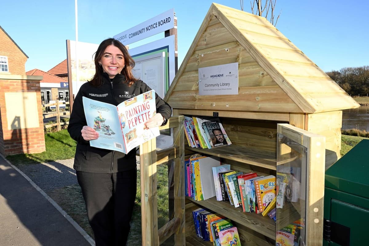 Wynyard Library North East house builder Barratt and David Wilson Homes installs Little ...