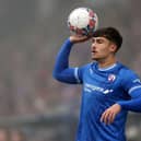 Armando Dobra scored the only goal of the game for Chesterfield in their win over Hartlepool United. (Photo by Catherine Ivill/Getty Images)