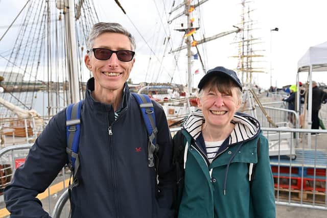 Richard and Linda Mullen travelled from Whitley Bay to visit the Tall Ships in Hartlepool.