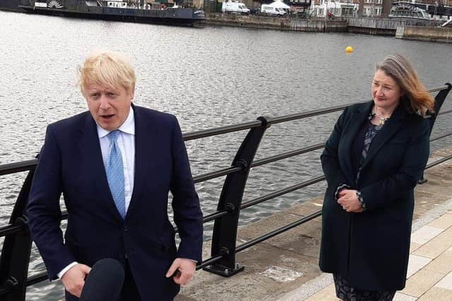 The Prime Minister visited Hartlepool on May 7, 2021, after the town elected its first Conservative Jill Mortimer as MP .