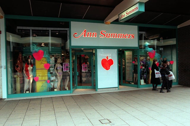 Exterior of an Ann Summers shop on Sauchiehall Street.