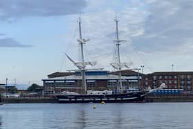 The first vessel has arrived in Hartlepool ahead of the Tall Ships Races 2023.