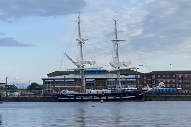The first vessel has arrived in Hartlepool ahead of the Tall Ships Races 2023.