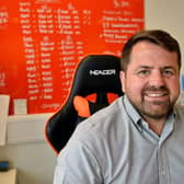 Simon Corbett CEO of Orangebox Training in Hartlepool.