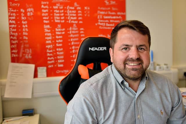 Simon Corbett CEO of Orangebox Training in Hartlepool.