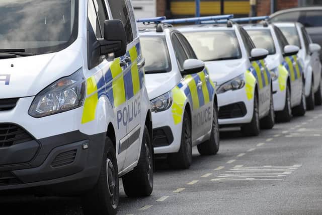 Police in Hartlepool have asked for help to track down a group of men who used a quad bike to force people and a dog out of the way on one of the town's estates.