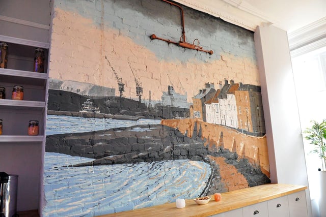 One of Hartlepool's famous views covers a wall in the dining area. Picture by FRANK REID