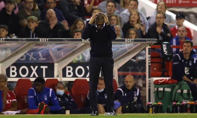 Nottingham Forest have sacked Chris Hughton. (Photo by Matthew Lewis/Getty Images)