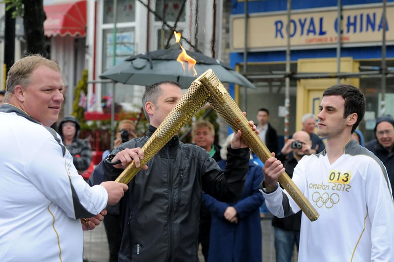 The Olympic torch in South Tyneside. Did you see it?