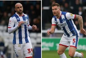 Peter Hartley (left) and Euan Murray (right) remain injury concerns for Hartlepool United. MI News & Sport