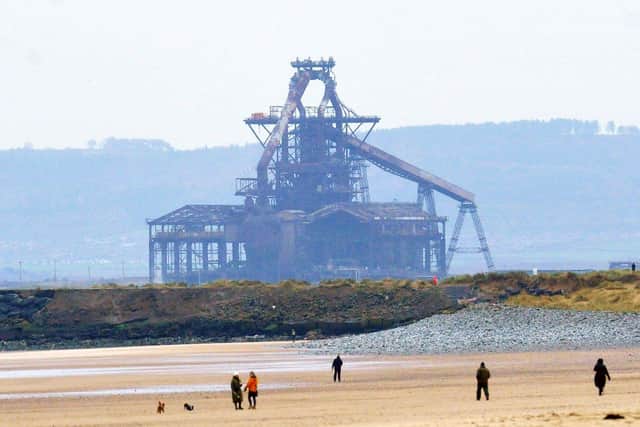 The Redcar Blast Furnace ahead of Wednesday's demolition.
