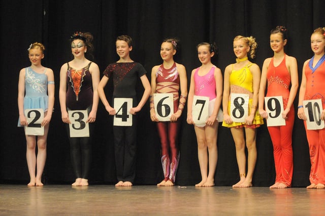 Dance competitors await the judges results during the dance event that was held at Hartlepool Town Hall Theatre in 2011.