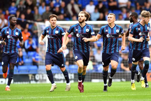 The loss of Anthony Mancini, third from left, from injury for four months saw Hartlepool United's form nosedive.