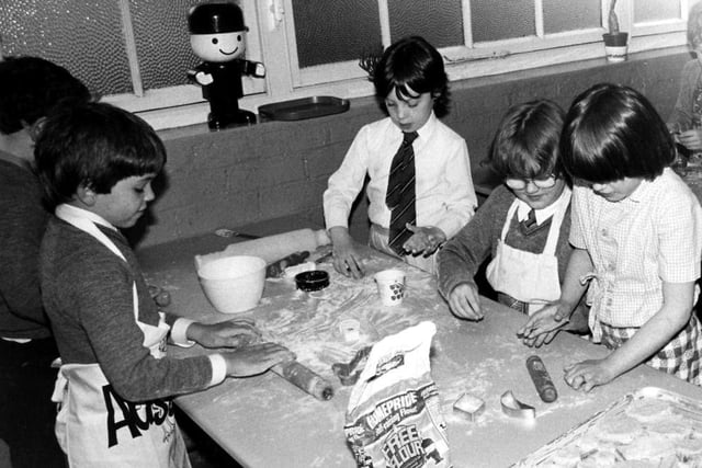 Young children baking in the 1970s at Rosebank. Recognise anyone? Photo: Hartlepool Museum Service.