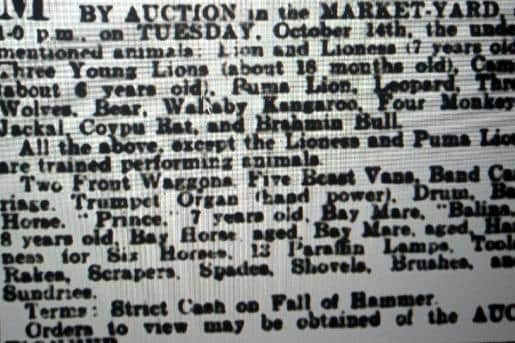 The report on the auction.