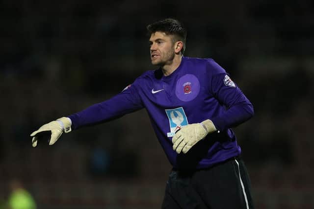 Former Hartlepool United goalkeeper Scott Flinders has joined Mansfield Town.  (Photo by Pete Norton/Getty Images)