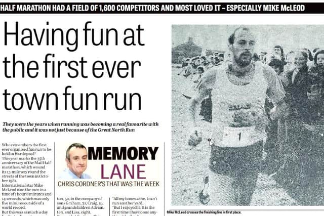 How we reported the run when we remembered it in 2016.