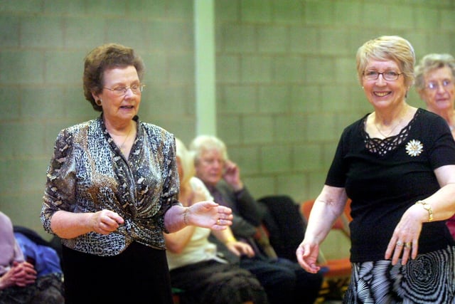 The tea dance in the Headland Sports Centre in 2008. Look at the fun you had!