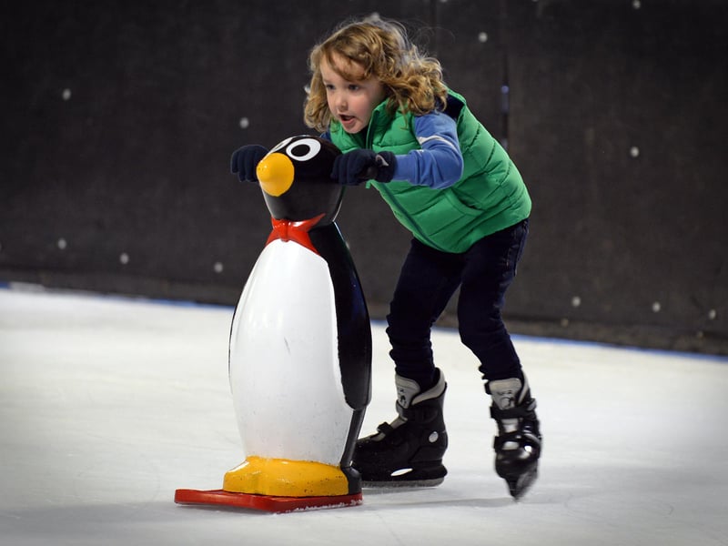 Benjamin, pictured having fun on the Ice Caps. Picture: