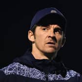 Joey Barton, Manager of Bristol Rovers looks on as he walks off the pitch at full-time after the Papa John's Trophy match between Bristol Rovers and Chelsea U21 at Memorial Stadium on October 13, 2021 in Bristol, England. (Photo by Alex Burstow/Getty Images)