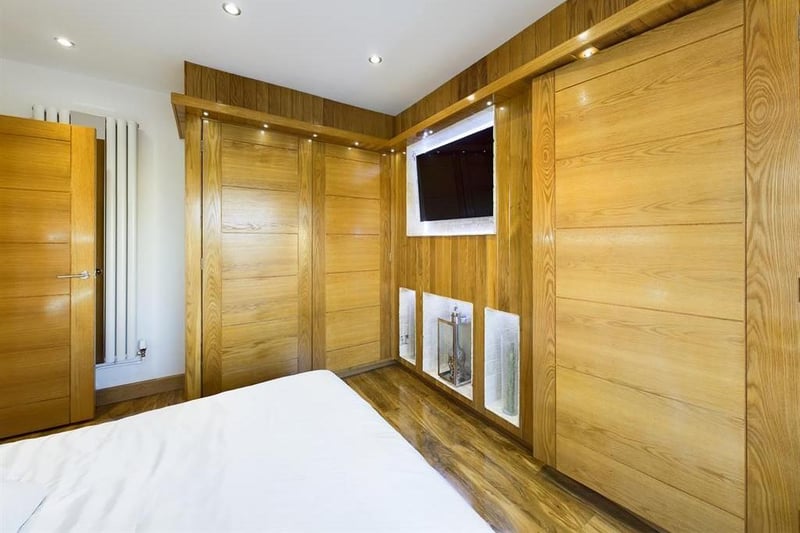 All internal doors, frames and window boards are solid oak.