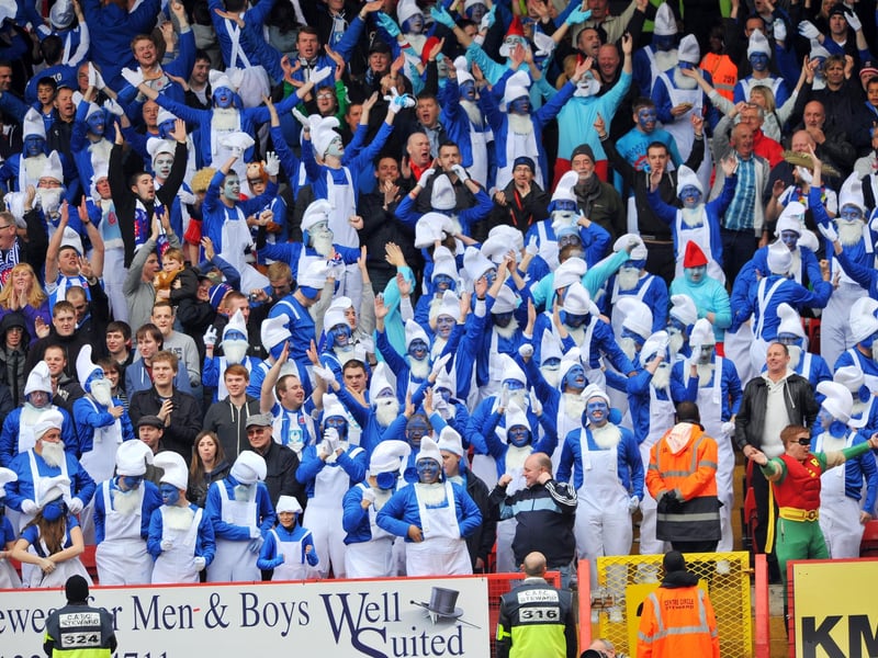 More Smurfs at Charlton in 2012.