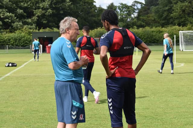 Neil Warnock took charge of his first Middlesbrough training session on Tuesday.