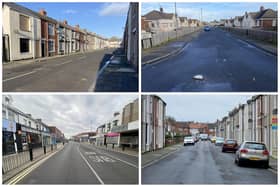 Some of the locations where official figures say most Hartlepool crime is committed.