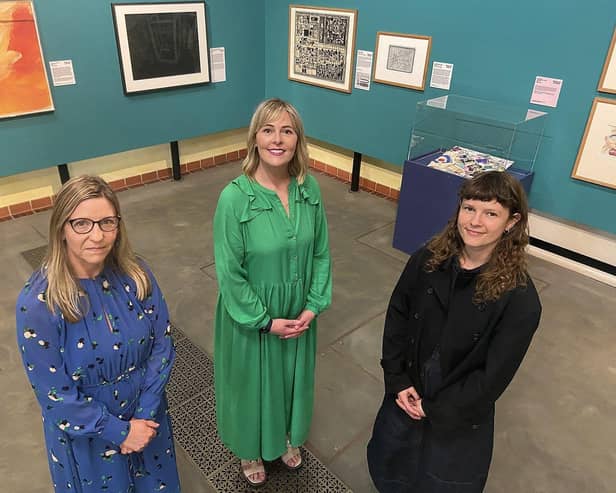 Hartlepool's art gallery hosts an art exhibition from the British Museum over the summer. Pictured at Christ Church, in Hartlepool are Angela Thomas, Hartlepool Art Gallery Curator, Gemma Ptak, Hartlepool Borough Council,'s assistant director of preventative and community services, and Isabel Seligman, Curator of Modern and Contemporary Drawing at the British Museum.