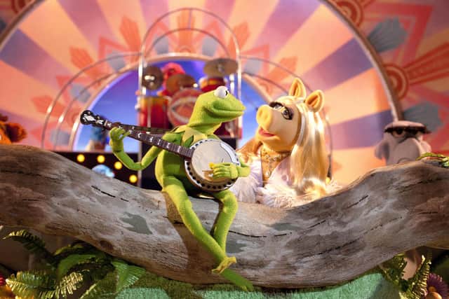 Superstar frog Kermit (centre, playing the banjo). See question 28. PA.