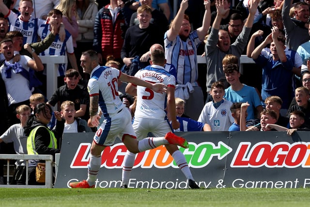 Ferguson grabbed his first goal of the season for Pools last weekend and should continue on the left side for Pools at Leyton Orient. (Credit: Mark Fletcher | MI News)