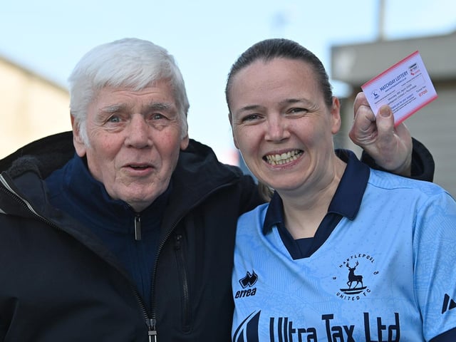 Can you spot yourself or anyone you know in our gallery of fan photos as Pools dented Rochdale's National League title hopes over the Easter weekend?