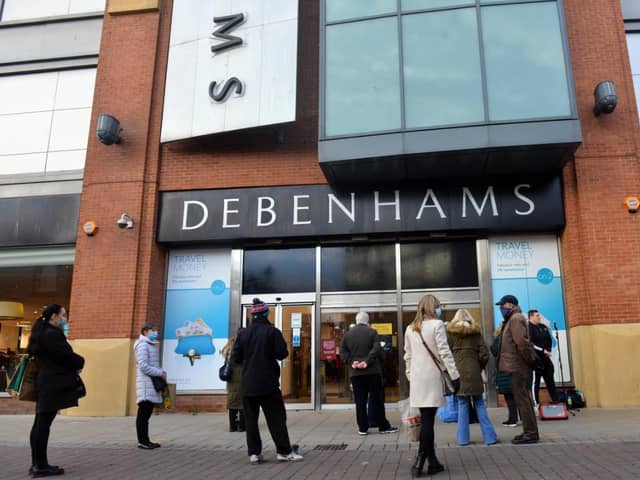 The Debenhams store in the Bridges, Sunderland, is among those at risk if the company cannot be saved.