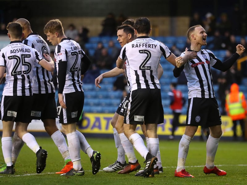 Start of season overall squad market value: £1.7m. End of season overall squad market value: £2.4m. Overall percentage change: +59%. Most valuable player: Matt Done (estimated market value = £315k)