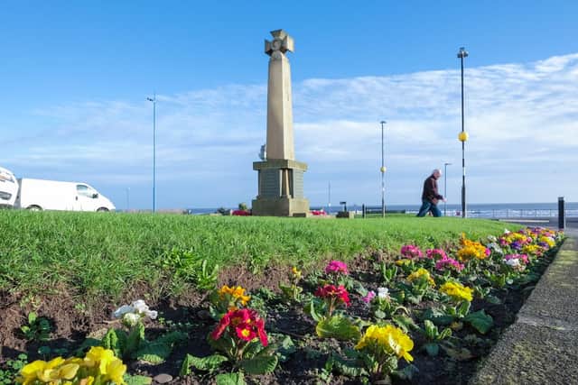 The war memorial at Seaton Carew will also be lit up red to mark Armistice Day, the council has confirmed.