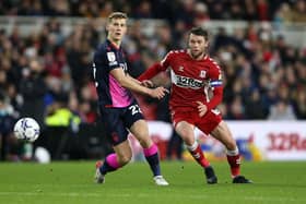 Ryan Yates of Nottingham Forest scores an own goal during the Sky Bet Championship match between Middlesbrough and Nottingham Forest. (Photo by Nigel Roddis/Getty Images).