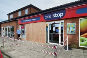 The One Stop, in Forester Close, Seaton Carew, Hartlepool, remains closed to the public after a car crashed into the front of the store.