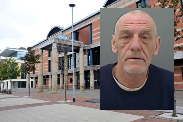 John Edwards (inset) of Hartlepool, was jailed for 18 years at Teesside Crown Court after being convicted of gross indecency with a child and rape.