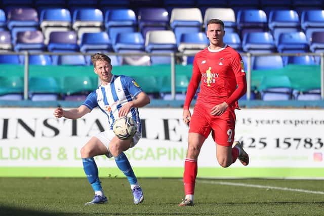 Neill Byrne scored his first goal for Hartlepool United as they came from behind to beat Newport County. (Credit: Mark Fletcher | MI News)