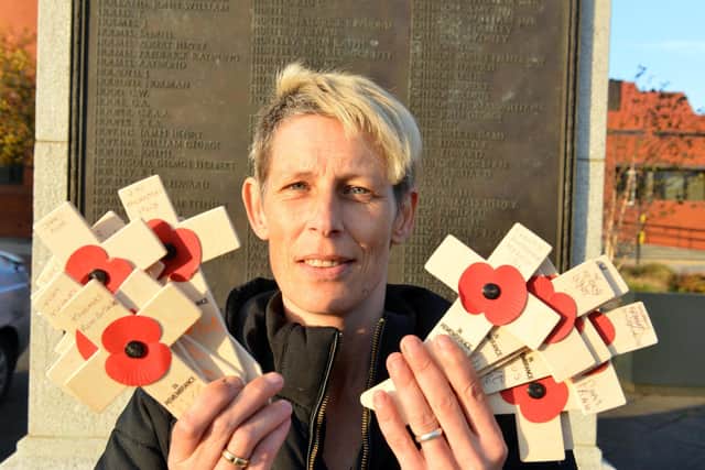 Jaime Horton who is appealing for support for the 2021 Hartlepool Fields of Remembrance.