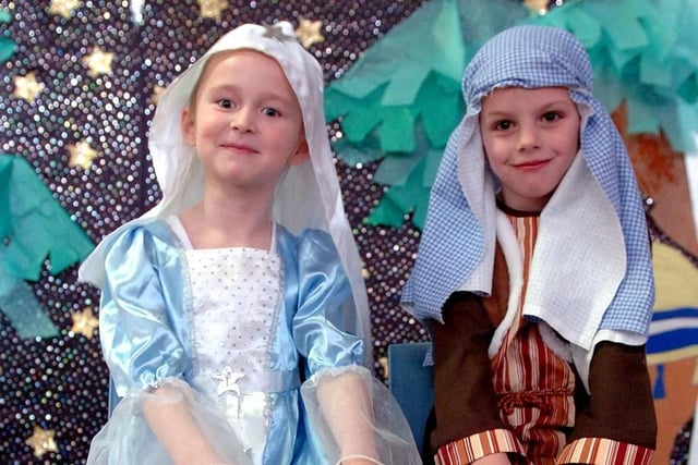 Carmen Crossman and Daniel O'Connor had lead roles in the school Nativity 11 years ago.