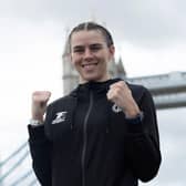 Hartlepool's Savannah Marshall battles American Claressa Shields for the undisputed middleweight crown at London's O2 Arena. (Photo by Eddie Keogh/Getty Images)