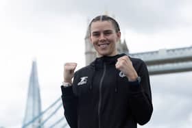 Hartlepool's Savannah Marshall battles American Claressa Shields for the undisputed middleweight crown at London's O2 Arena. (Photo by Eddie Keogh/Getty Images)