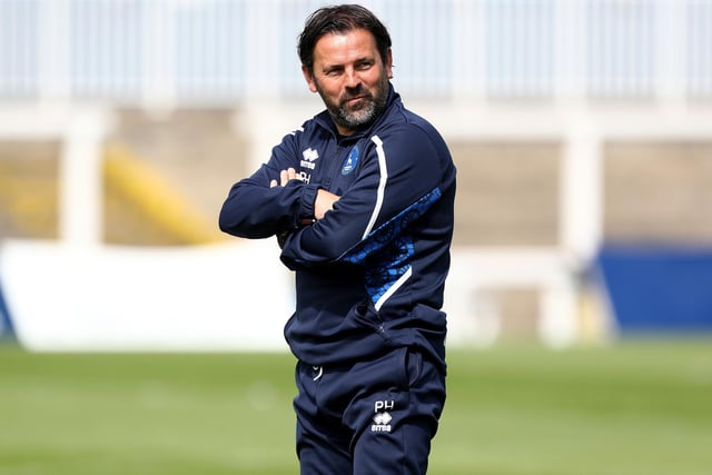 Pools manager Paul Hartley pictured during the Hartlepool United Open Training Session at the Suit Direct Stadium in July.